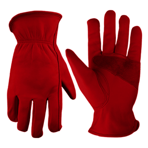 Gants en cuir grainé renforcé JNM SAFETY - Antistatiques, résistants à la chaleur, antidérapants, durables, avec serrage élastique pour usage industriel - Product Image 3