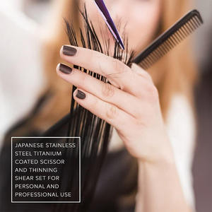 ชุดกรรไกรตัดผมด้ามจับมังกรสำหรับร้านตัดผมชุดกรรไกรสำหรับร้านเสริมสวยที่เคลือบสีออกแบบได้ตามต้องการ - Product Image 4