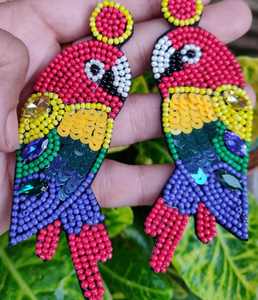 Boucles d'oreilles en perles faites à la main, boucles d'oreilles multi-perles personnalisées, bijoux de fête pour femmes au meilleur prix, boucles d'oreilles en perles - Product Image 6