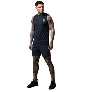 Black <b>Gym</b> Performance <b>Vest</b> Sleeveless Training Tank Top Lightweight Breathable Activewear for <b>Men</b> Workout Fitness and Sports - Product Image 6
