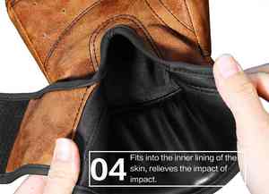 Gants de boxe en cuir véritable de conception personnalisée de haute qualité en vrac gants de boxe d'entraînement professionnel 100% gant de boxe en cuir véritable - Product Image 5