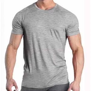 Camisetas de cuello redondo de manga corta de algodón pesado para hombre, ropa de verano transpirable, estilo de calle alta, gimnasio, Fitness, camiseta para hombre de 220g - Product Image 1