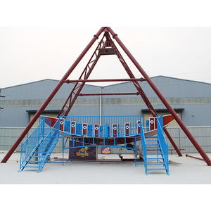 Encantadores paseos en parque de atracciones, barco al aire libre, parque de atracciones, 40 asientos, barcos piratas de fibra de vidrio, paseos a la venta - Product Image 2