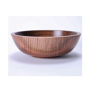 Ensemble de bols en bois de qualité supérieure mettant en valeur la beauté du bois lisse, parfait pour les salades, les fruits, les collations, un attrait stimulant dans les cuisines - Product Image 2