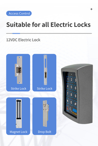 APO DK-2865 (P0) ปุ่มกดเข้าแบบสแตนด์อโลนพร้อมเครื่องอ่าน RFID ปุ่มกริ่งประตูมองเห็นได้ในเวลากลางคืนจอแสดงผล LED ไซเรนในตัวกันน้ำ - Product Image 4