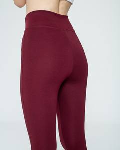 Custom Mid Elastic Waist Solid Yoga <b>Leggings</b> Breathable Spandex/Nylon Eco-Friendly Tummy <b>Control</b> Women's <b>Leggings</b> - Product Image 6
