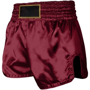 Pantalones cortos de entrenamiento de gimnasio de alta calidad, joggers de malla satinada para Fitness, entrenamiento atlético, artes marciales, ropa de gimnasio MMA de calle alta sólida - Product Image 1