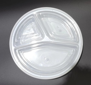 3ช่องถาดพลาสติก PP สีดำสำหรับเก็บอาหารจากเวียดนาม - Product Image 3