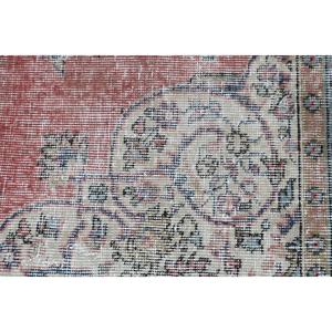 Vintage Rug, 1.5x2.9 ft Small Rug, <b>Red</b> Blue <b>Wool</b> Rug - Product Image 5