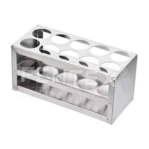 Support de tube à essai à 10 trous à 3 couches pour support de tube en acier inoxydable de 26 à 30mm - Product Image 1