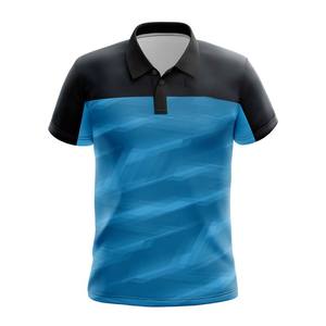 Polo en coton de luxe pour hommes de haute qualité pour hommes Polo de golf tricoté en polyester avec logo brodé Polos personnalisés - Product Image 5