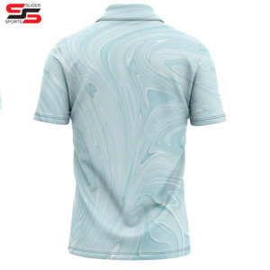 Impression par sublimation de teinture personnalisée séchage rapide pour hommes pour polo 100% polyester spandex coupe régulière anti-rides solide t-shirt polo - Product Image 2