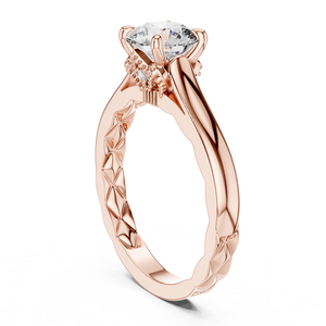 Anillo de Oro de 18k con Diamante Cultivado en Laboratorio de Corte Redondo, Hermoso y Versátil para Mujer, Certificado por IDGL, Regalo para Boda y Aniversario - Product Image 5