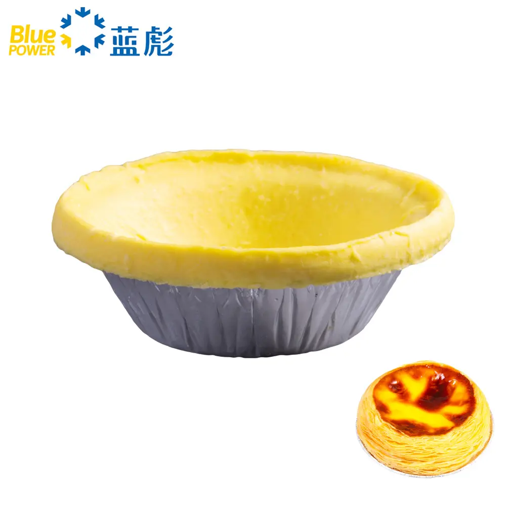 Frozen Pre-made Butter Portuguese Tart crispy pastry for supermarket delicious pastel de nata