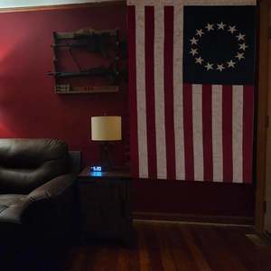 Betsy Ross <b>Flag</b> 3x5 ft Embroidered Tea Stained 13-Star American Colonial <b>Flag</b> Double Sided Heavy Duty Outdoor Tea Stained <b>Flag</b> - Product Image 4