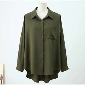 Conjunto de 2 Piezas para Mujer, Primavera-Verano 2025, Camisa Holgada Elástica con Mangas Largas y Pantalones Anchos Casuales - Product Image 4