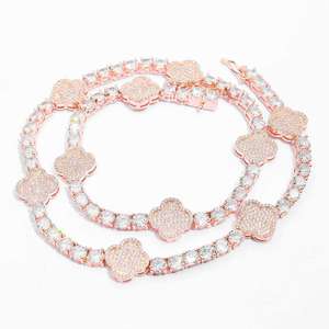 Qualité supérieure D Couleur Moissanite Diamant 925 Sterling Silver Tennis Chaîne Fine Colliers Pour Femmes bijoux Toute Occasion - Product Image 2