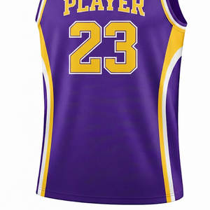 เสื้อบาสเก็ตบอลแบบสั้นระบายอากาศได้ดี  แบบยูนิเซ็กซ์  ออกแบบได้ตามต้องการ  พร้อมหมายเลขทีม  ดีไซน์แบบซับลิเมชั่น  ชุดกีฬาตาข่ายเพื่อประสิทธิภาพสูง - Product Image 5