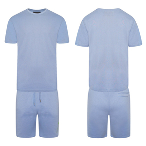 Hommes été décontracté coton Spandex Twin Set High Street Style T-Shirt court grande taille en gros nouveauté - Product Image 6