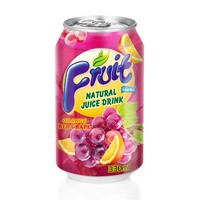 Fabriksprijs 100% Zuivere Gemengde Fruitsap Frisdrank Vers Gezond Blikje (Geblikte verpakking) Aangepast Logo Gearomatiseerd Verwerking Vietnam Privé