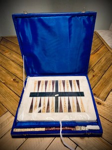 Juego de Backgammon de Mármol, Juego de Backgammon de Ónix y Mármol Italiano, Tablero de Backgammon de Mármol Italiano Sólido Hecho a Mano - Product Image 3