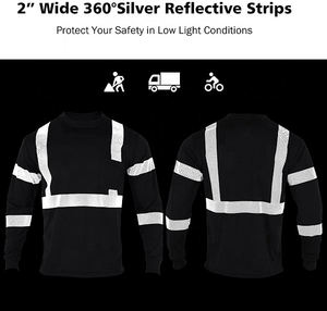 Hi Vi Winter Workwear <b>t</b> <b>Shirts</b> Custom High Quality Night Duty Reflective <b>T</b> <b>Shirts</b> - Product Image 6