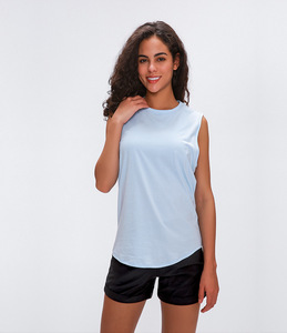 Débardeur à impression personnalisée de haute qualité, respirant, gym, entraînement, fitness, streetwear, sans manches, coupe ajustée 100% coton, débardeur côtelé pour femmes - Product Image 3