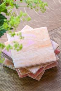 ELEVATE Resin Walnut <b>Wood</b> <b>Coasters</b> for Home Deco Epoxy Resin Wooden <b>Coaster</b> Custom Luxury <b>Coaster</b> for Drink - Product Image 4