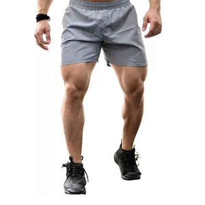 Pantalones cortos de lana para gimnasio de verano personalizados para hombre, venta al por mayor, patrón sólido, antiarrugas, ecológicos - Product Image 4