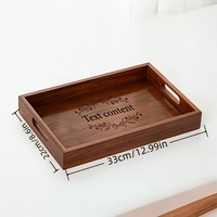 Handgemaakt dienblad van massief hout, ontbijttafel & ottomane dienblad, duurzaam keukenaccessoire & woondecoratie
