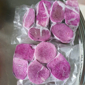 MORCEAUX DE YAM VIOLET LUMINEUX À CHAÎNE FROIDE SCELLÉE SOUS SOUS VIDE EXPORTATION DE RÉCOLTE FRAÎCHE - Product Image 4