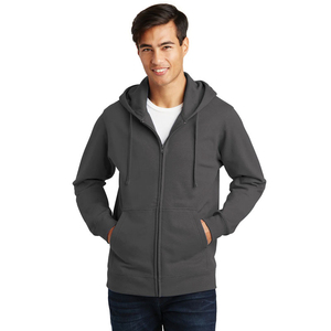 Sudadera con Capucha Completa para Hombre, 100% Algodón, Tejida, Temporada Primavera-Invierno, Nueva Tendencia, Holgada, Informal, de Manga Larga, Térmica, Bordada, Lisa - Product Image 4