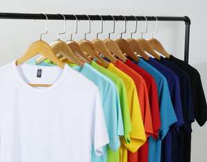 Venta al por mayor de alta calidad personalizado su logotipo de la marca 100% Camiseta de algodón en blanco hombres camiseta lisa Casual hombres camisetas. - Product Image 6