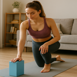 Blocs de yoga en mousse EVA haute densité - Conception simple pour le soutien des poignets et des genoux |   Usage universel sans emballage - Product Image 1
