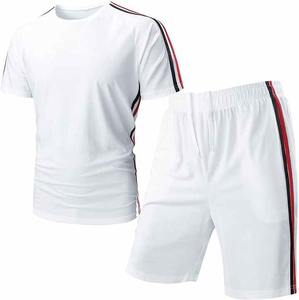 Ensemble deux pièces surdimensionné pour homme, respirant et thermique, style urbain, grande taille, avec short, séchage rapide - Product Image 2