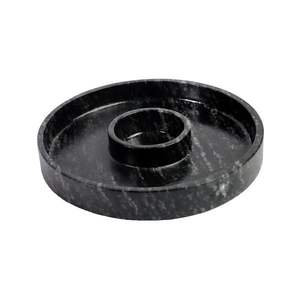 Black Resin <b>Chip</b> and Dip Platter Stylish Resin Dip Bowl Elegant <b>Chip</b> Serving Dish High-Quality Modern <b>Chip</b> and Dip Platter - Product Image 1