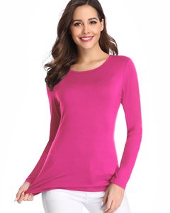 New Trend Underscrub Stretch Plain Medical <b>Undershirt</b> Comfort Elastic Loose Crop Tops Polyester/Cotton Unisex Needle Detection - Product Image 4