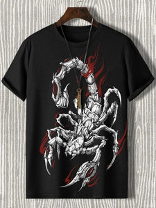 Camiseta de Manga Corta con Estampado Divertido de Animales para Hombre 2025, Camiseta con Estampado 3D, Cuello Redondo, Ropa Casual de Verano para Hombre - Product Image 4