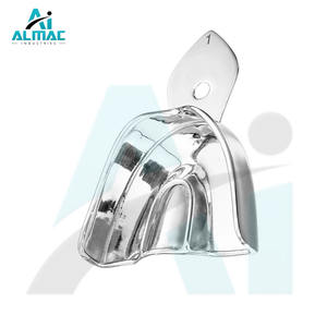 Bandejas de impresión para implantes dentales manuales de acero inoxidable ALMAC OEM, instrumentos quirúrgicos para impresión dental con logotipo personalizado - Product Image 5