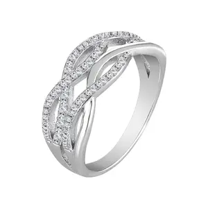 ICED CUBE CUBAN JEWELLERY DIAMOND FILLED INDIAN MANUFACTURER FINGER RING FOR WOMEN READY TO SHIP