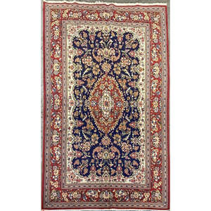 Alfombra Persa Tradicional Hecha a Mano con Lana Natural y Algodón, 8'2'' X 5'3 Panr4 - Product Image 1