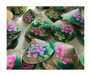 Venta al por mayor hecho a mano no La Vietnam, sombrero cónico de hoja de paja de primera calidad perfecto para eventos y exportación en todo el mundo - Product Image 2