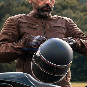 Nouveauté ENROBE APPAREL Veste de moto en cuir pour homme à manches longues, respirante, pour usage extérieur, hiver, prix bas en ligne, best-seller - Product Image 5