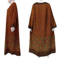 Vestido Abaya de Rayón para Mujer, Estilo Modesto y Sencillo, Largo hasta el Suelo, Sin Mangas, Silueta Asimétrica, de Chrysanta, Producto de Alta Demanda