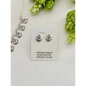 Conjunto de Collar de Ópalo y Plata de Ley Hecho a Mano por Artistas Navajo, Colección de Joyería Fina - Product Image 3