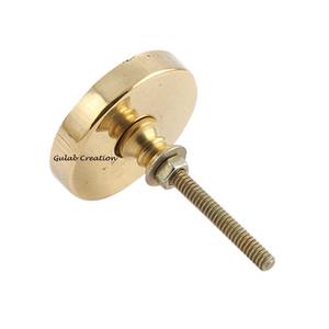 Tirador de cajón de latón con incrustaciones de hueso gris redondo, tirador de armario decorativo hecho a mano para cajones, armarios y muebles - Product Image 4