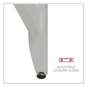 Alera ALEWSF5959WT Escritorio en forma de L estilo Farmhouse de 58.27 pulgadas. X 58.27 Pulgadas X 29.53 Pulgadas Escritorio Blanco para Computadora - Product Image 6
