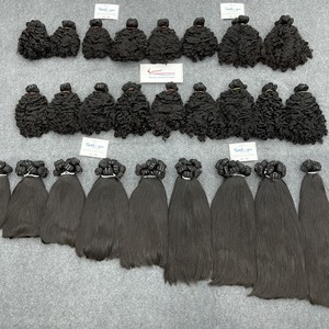 Texture chaude!!! Steam big fuzz extension de cheveux humains bouclés couleur noire naturelle disponible en entrepôt prêt à expédier - Product Image 6