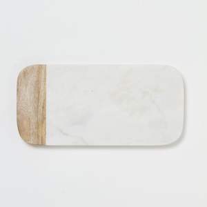 Planche à découper ronde en bois marbré de haute qualité faite à la main avec une finition élégante pour la cuisine au prix de gros - Product Image 3