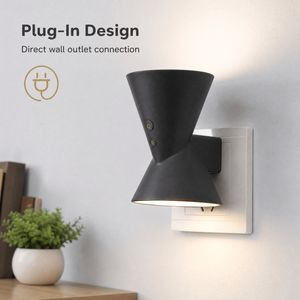 Modern Acrylic <b>Plug</b> <b>In</b> <b>Led</b> Nightlight Wall Lamp With CCT Selectable 3000K To 5000K For Bedroom Corridor And Hallway - Product Image 3
